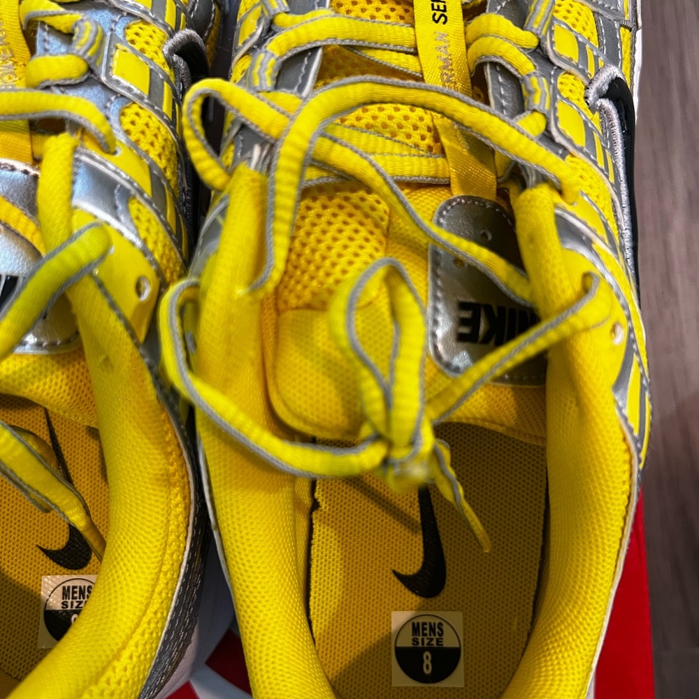 New Nike P-6000 Yellow and Metallic Silver Sneakers 9.5 Women’s - Picture 4 of 5